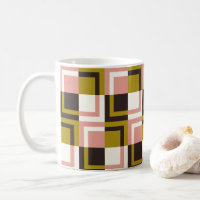 Gold Pink Chocolate Ivory Plaid