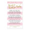 Gold Pink Stripes Baby Shower Bring a Book Insert
