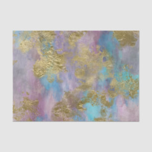 Gold, Pinks and Blues Fine Decoupage Paper