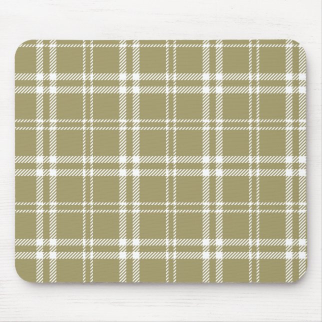 Gold Plaid Mouse Mat (Front)