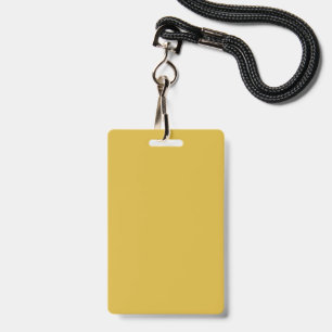 Gold Plastic Badge ID Badge