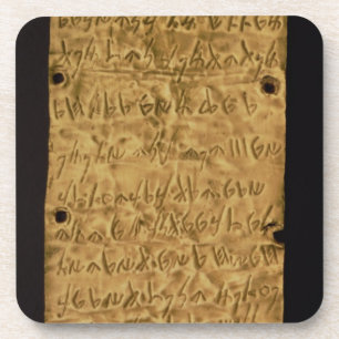 Gold plate with Phoenician inscription, from Santa Coaster