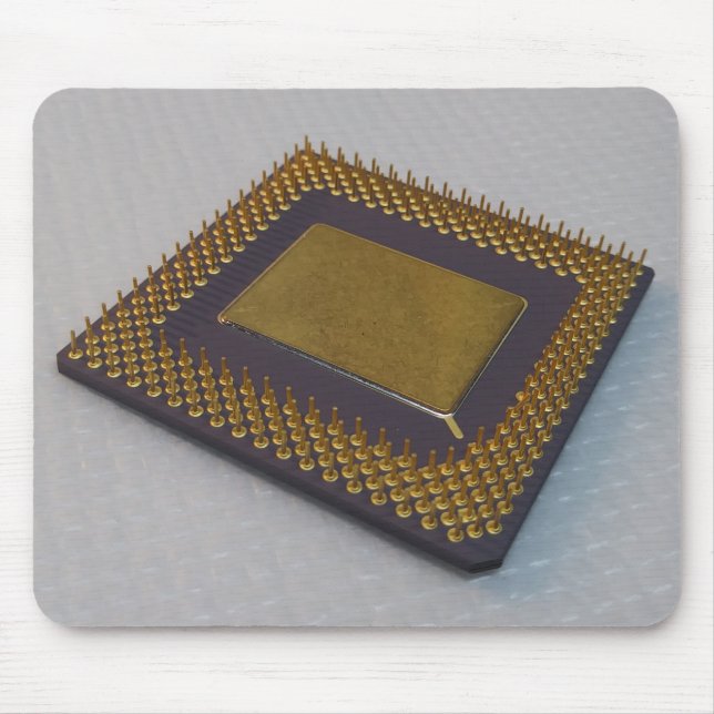 Gold Plated Microprocessor Pins Mouse Mat (Front)