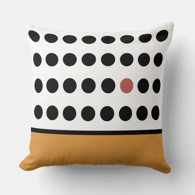 Gold Playful Dots Cushion (Front)