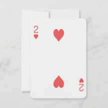 Gold Playing Card Las Vegas Wedding Place Card