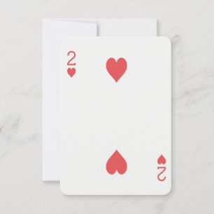 Gold Playing Card Las Vegas Wedding Place Card