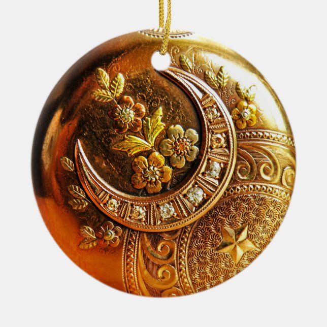 Gold Pocket Watch Ornament (Front)