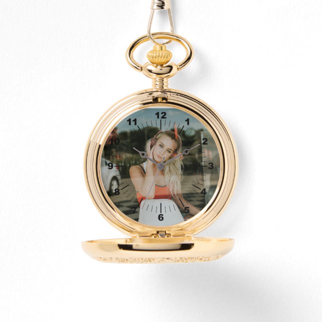 Gold Pocket Watch - Personalised (Front)