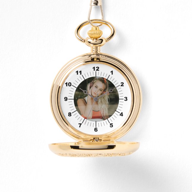 Gold Pocket Watch - Personalised (Front)