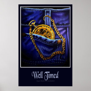 Gold Pocketwatch Poster
