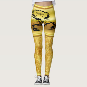 Gold poisonous scorpion very venomous insect leggings
