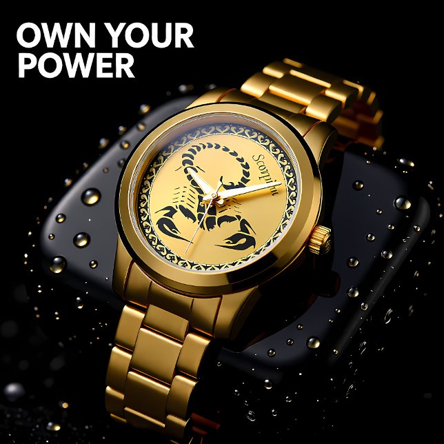 Gold poisonous scorpion very venomous insect watch (Creator Uploaded)