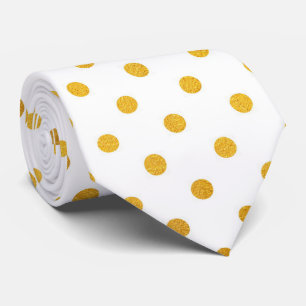 Gold Polka Dot  Tie