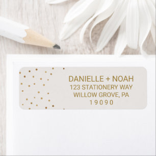 Gold Polka Dots Flowers Wedding