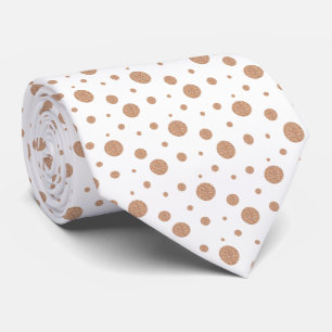 Gold polka dots napkins  neck tie