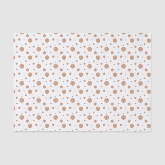 Gold polka dots napkins tissue paper (Front)