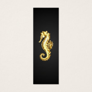 Gold Polygonal Seahorse