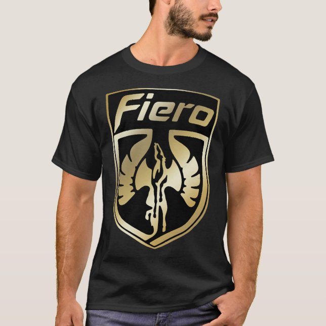 Gold Pontiac Fiero Logo  Essential T-Shirt (Front)