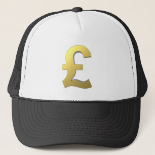Gold Pound Sign Graphic Trucker Hat