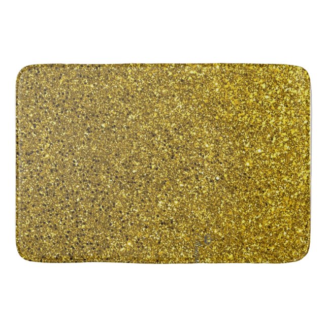gold powder bath mat (Front)