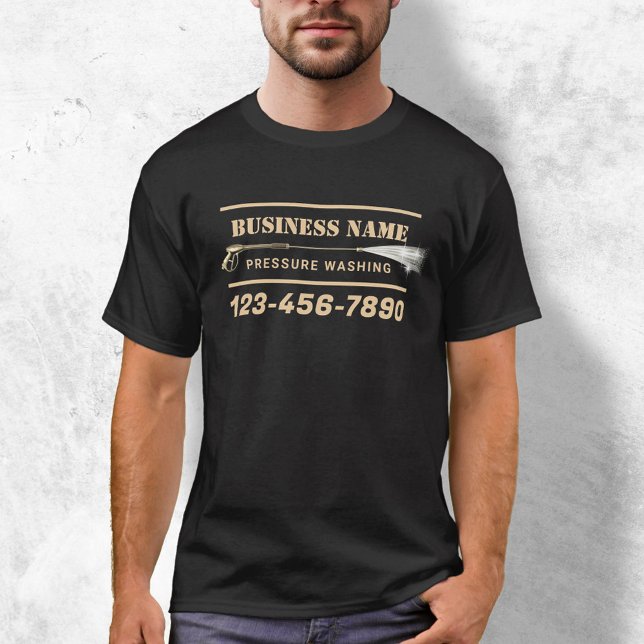 Gold Power Washer Pressure Washing House Cleaning T-Shirt (Creator Uploaded)