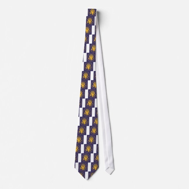 Gold Presidential Seal on Blue Ground Tie (Front)