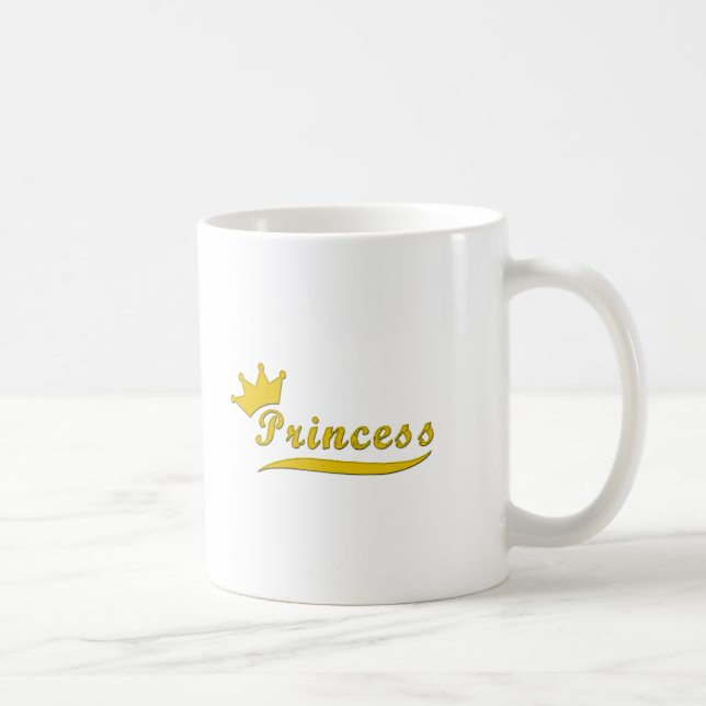 Gold Princess Coffee Mug (Right)
