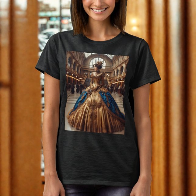 Gold Princess Steampunk Victorian Industrial T-Shirt (Creator Uploaded)
