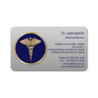 Gold Professional Blue Medical Caduceus