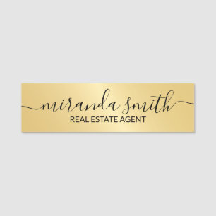 Gold Professional Personalised Name Tag
