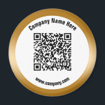 Gold Promotional Business Name QR Code Magnet<br><div class="desc">Get your business name out with this simple and colourful magnet.
Add a QR Code or your logo.</div>