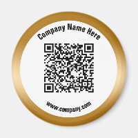 Gold Promotional Business Name QR Code