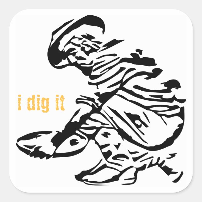 Gold Prospector Square Sticker (Front)