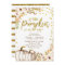 Gold pumpkin invitation