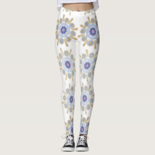 Gold, purple, and blue Captivating  Leggings
