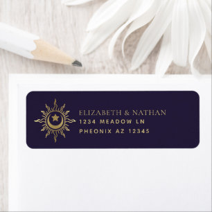 Gold & Purple Vintage Tarot Gothic Wedding