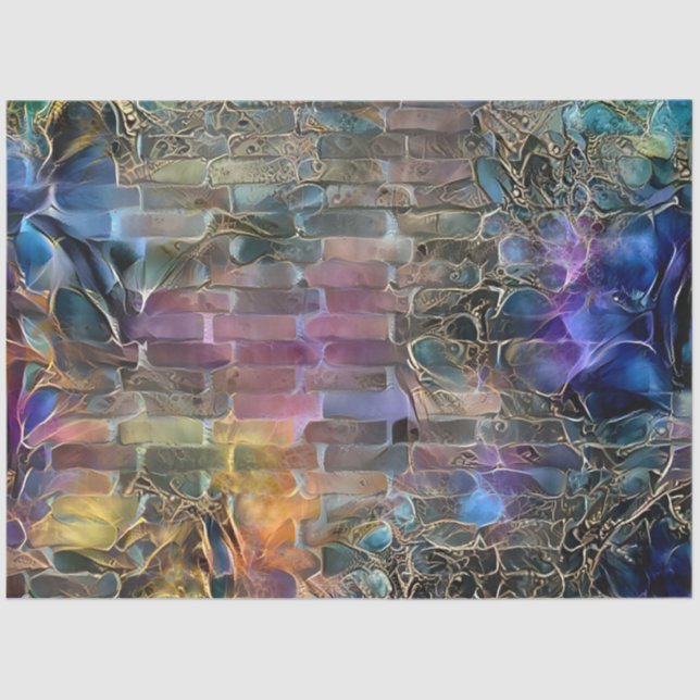 Gold Purple Wall Art Dream Tissue Paper (Front)