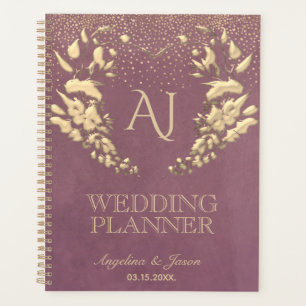 Gold Purple Wedding Planner