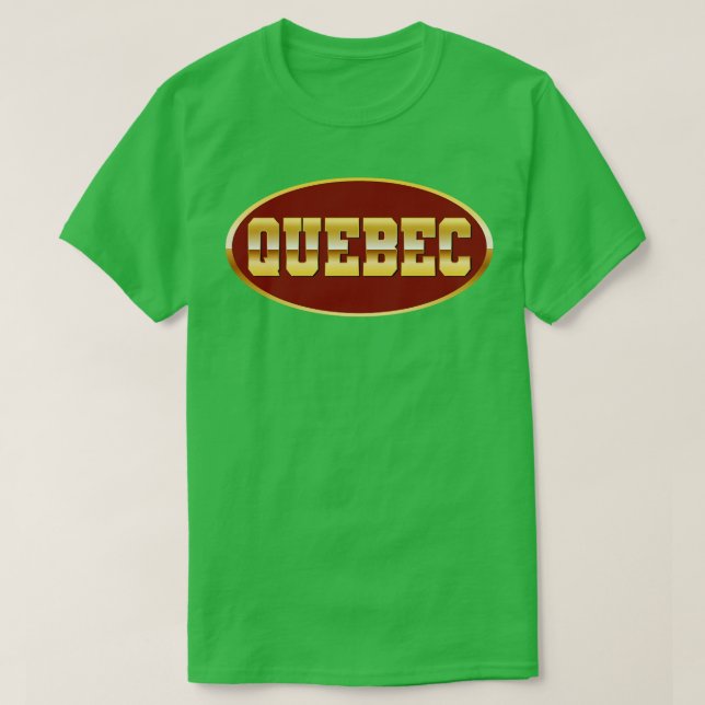 Gold Quebec T-Shirt (Design Front)