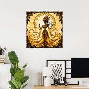 Gold queen poster