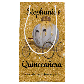 Gold Quinceanera Gift Bag