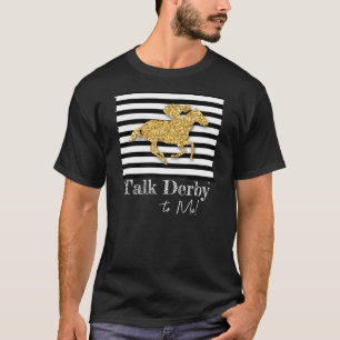 Gold Racehorse Derby Day T-Shirt