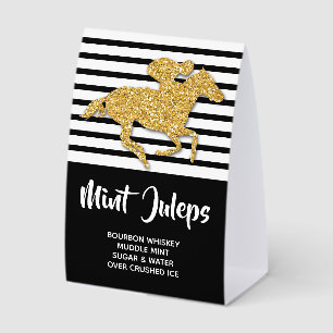 Gold Racehorse Derby Mint Juleps