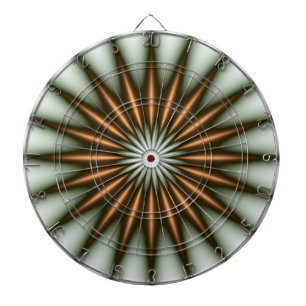 Gold Radiant Pattern Dartboard