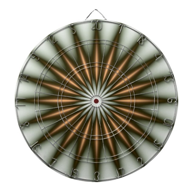 Gold Radiant Pattern Dartboard (Front)