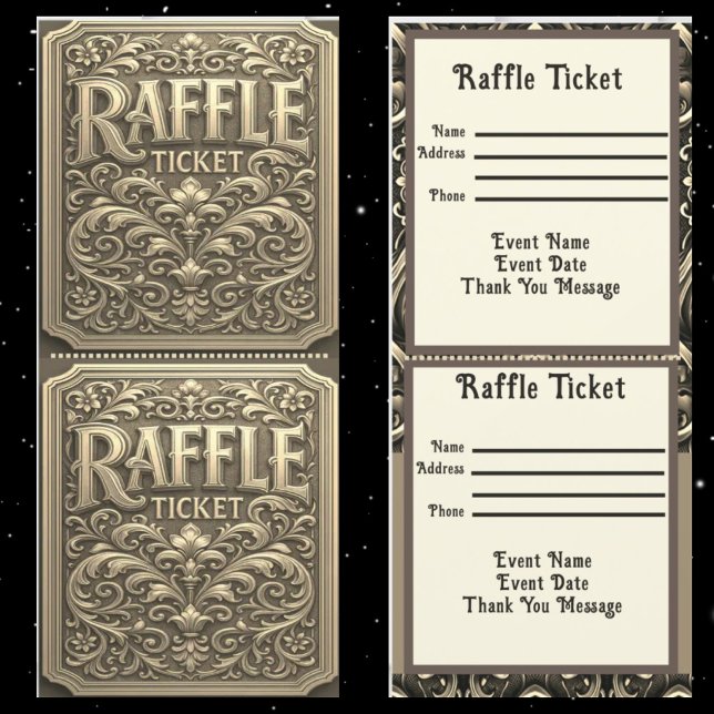 Gold Raffle Ticket (Creator Uploaded)