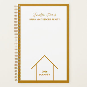 Gold Real Estate Company Personalised Realtor 2026 Planner