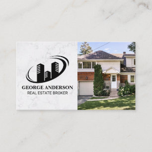 Gold Realtor Logo   Living Room   Residential Business Card