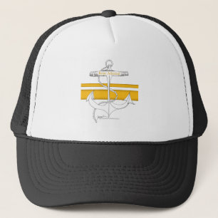 gold rear admiral, tony fernandes trucker hat