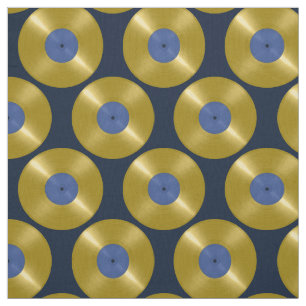 Gold Record Album Fabric